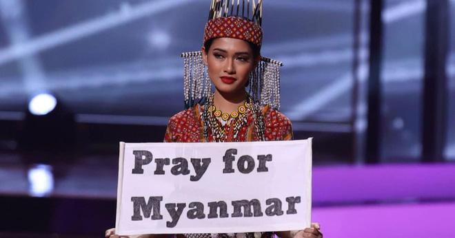 Hoa hậu Myanmar bị truy nã sau khi cầu cứu tại chung kết Miss Universe 2020?-2