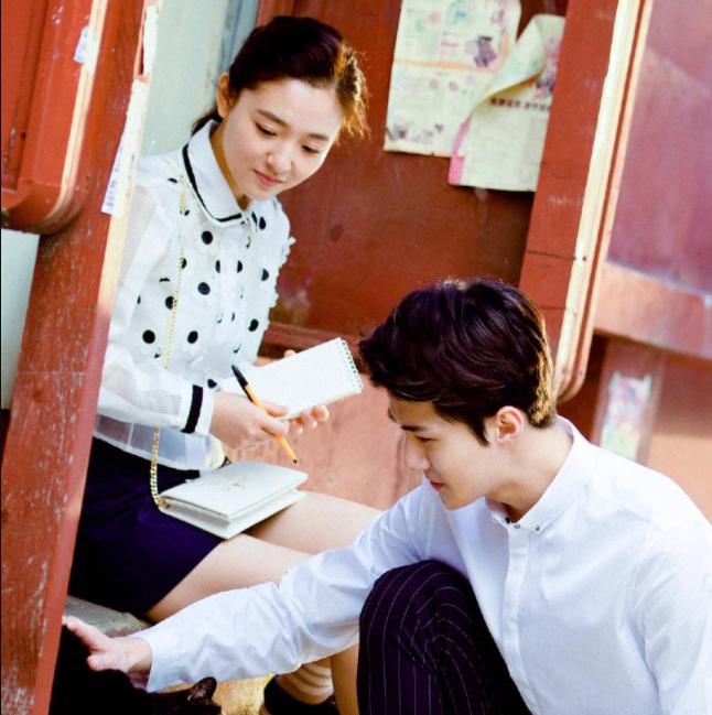 Sehun (EXO) và Ngô Thiến lộ cảnh phim hôn nhau đắm đuối cá chuối-4