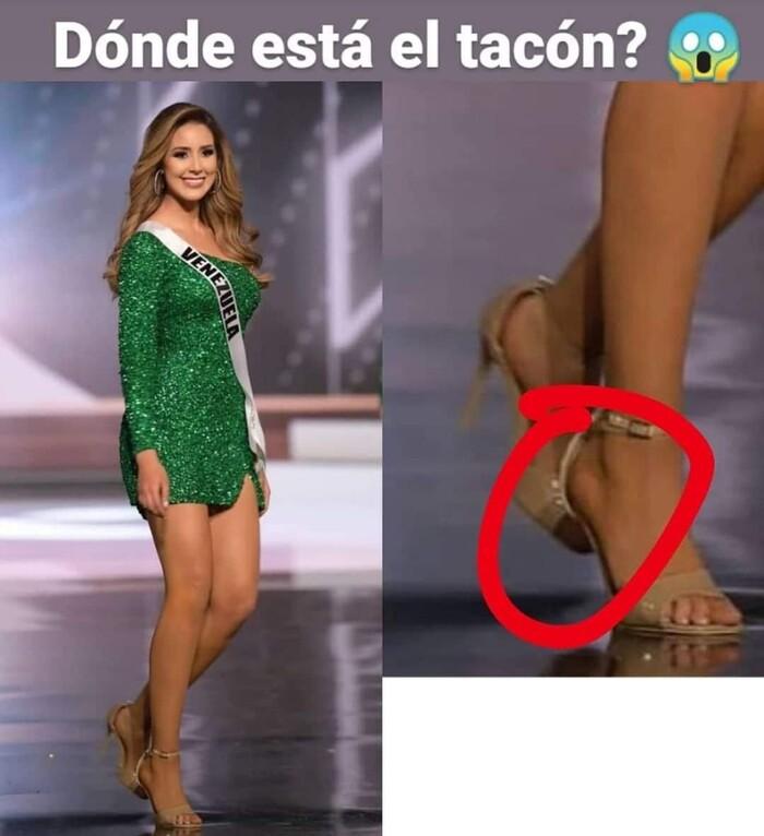 Tá hoả khoảnh khắc Miss Venezuela catwalk như bay khi giày gãy gót, sự thật là?-1