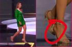 'Tá hoả' khoảnh khắc Miss Venezuela catwalk như bay khi giày gãy gót, sự thật là?