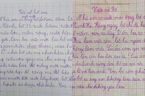 Nhóc tiểu học tả bố siêu lầy, đọc xong ôm bụng cười lăn lóc