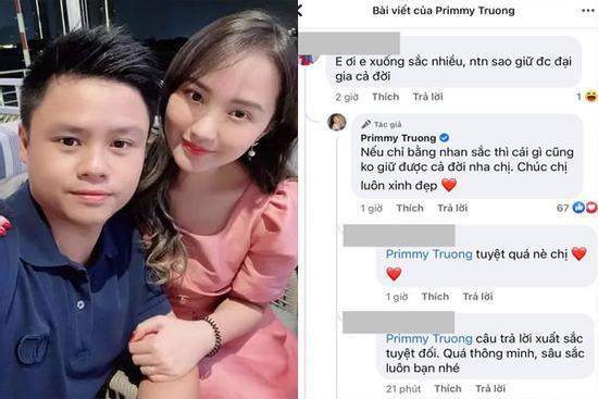 Bị chê xuống sắc khó giữ Phan Thành, Primmy Trương đối đáp chả phải dạng vừa