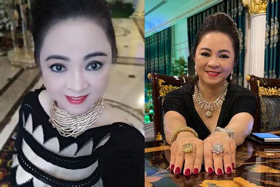 Hết kim cương cỡ bự, bà Phương Hằng đổi style khoe vòng cổ gắn đá lấp lánh