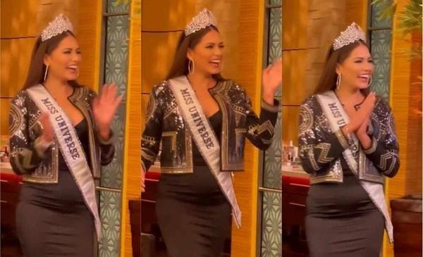 Tân Miss Universe bị chê đội vương miện 5 triệu USD kém sang, lộ rổ bé mỡ-3