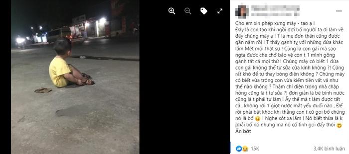 Mẹ đơn thân xót xa khi thấy con trai nhỏ ngày nào cũng ngồi cửa gọi người qua đường là bố-2
