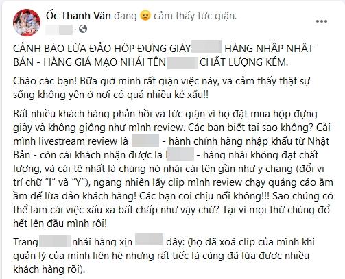 Ốc Thanh Vân kêu oan trước cáo buộc bán hàng rởm-5