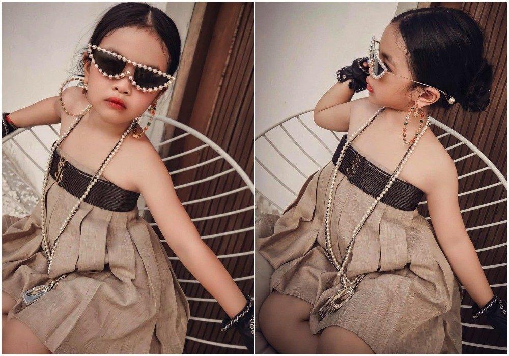 Gái út nhà Minh Nhựa bé tí dùng túi hiệu 60 triệu đụng hàng Ngọc Trinh-2