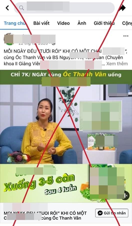 Ốc Thanh Vân vạch mặt nhãn hàng sức khỏe mượn tên mình lừa đảo tinh vi-4