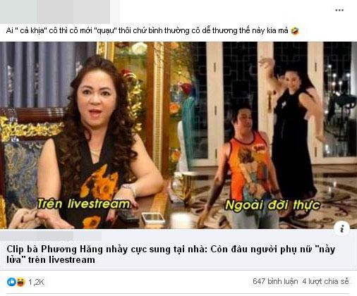 Bị antifan chửi khùng, bà Phương Hằng còm một câu hút gần 1k like-2