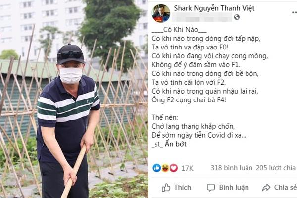 Shark Việt yêu đời dù đang tự cách ly tại gia-1