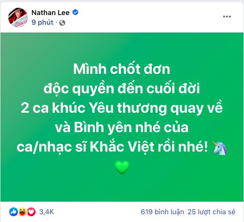 Nathan Lee chưa rờ đến, Nguyễn Hồng Thuận đã đánh tiếng: Không bán nhạc-3