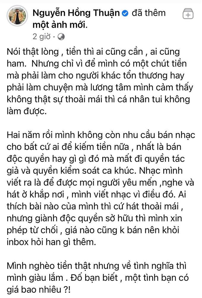 Nathan Lee chưa rờ đến, Nguyễn Hồng Thuận đã đánh tiếng: Không bán nhạc-8