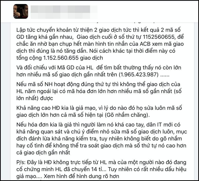 Xôn xao nghi vấn bức ảnh Hoài Linh chuyển khoản 14 tỷ đồng là hàng giả-4