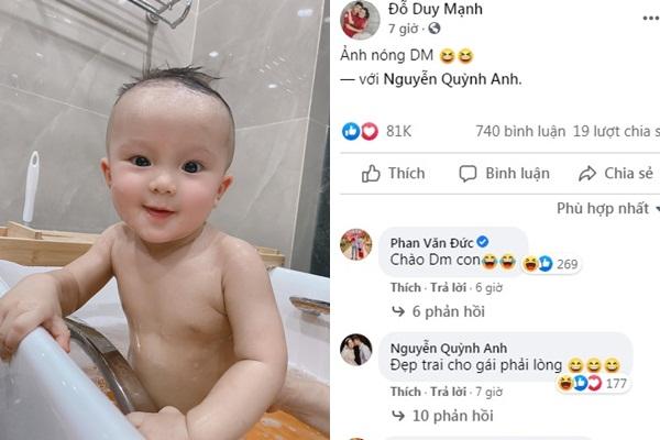 Đỗ Duy Mạnh tung ảnh nóng con trai 9 tháng tuổi đốn tim dân mạng-1
