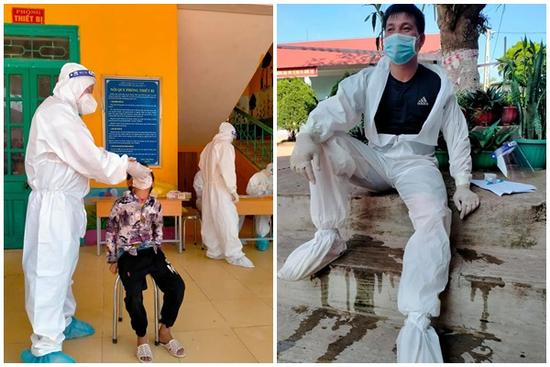 Xót xa hình ảnh bác sĩ chống dịch ngày nắng nóng