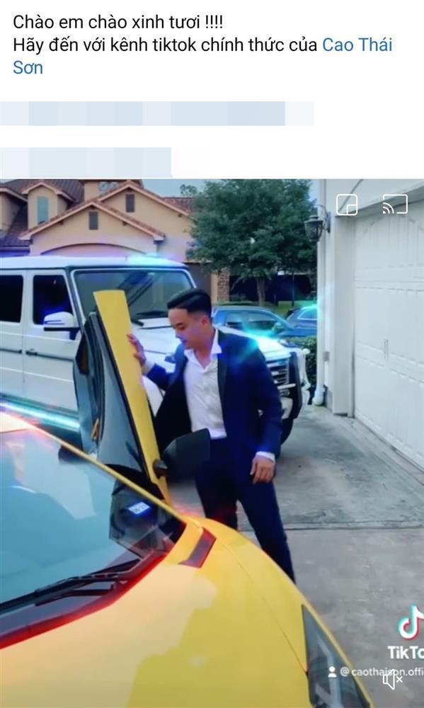 Phản ứng của Cao Thái Sơn khi bị móc mỉa mượn xế sống ảo-1