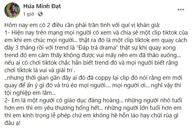 Ăn chửi vì lời chúc mạng sống vô duyên, Hứa Minh Đạt nói gì?-2