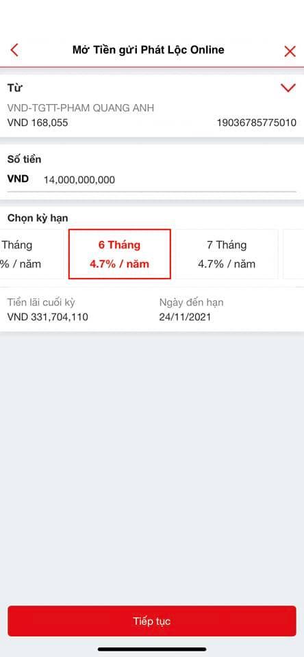 Dân kinh doanh tính nhanh số lãi khi gửi ngân hàng 14 tỷ thời hạn 6 tháng-6