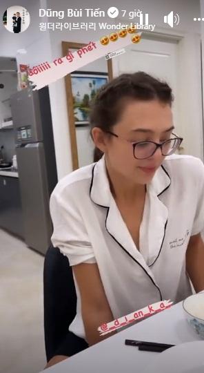 Bạn gái mẫu Tây của Bùi Tiến Dũng lúc ở nhà với khi ra ngoài có gì khác?-5