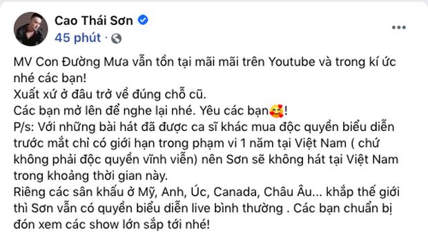 Cao Thái Sơn mở lại Con Đường Mưa, khẳng định giá trị mãi tồn tại-4