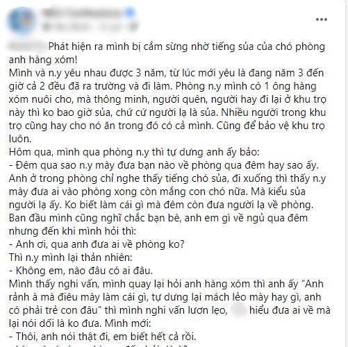 Bất ngờ phát hiện bị cắm sừng nhờ tiếng chó sủa nhà anh hàng xóm-2