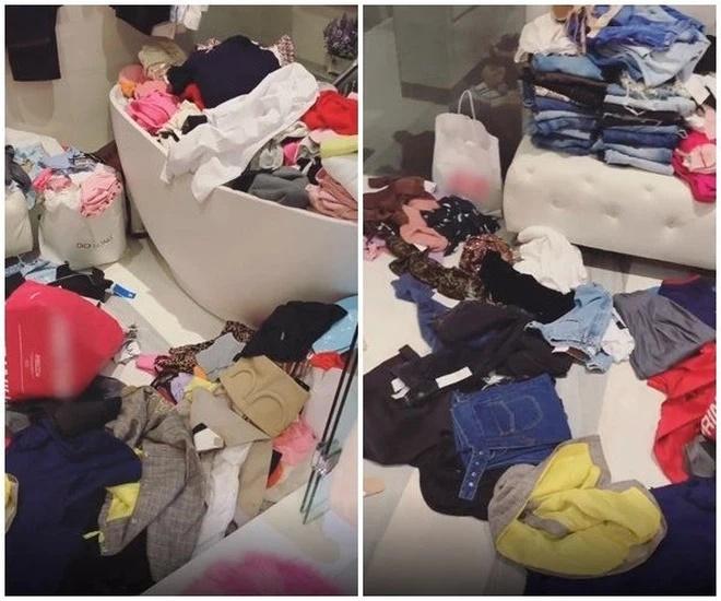 Giúp việc cho Ngọc Trinh không hề dễ thở: Dọn dẹp bãi chiến trường đồ hiệu phát ớn-3