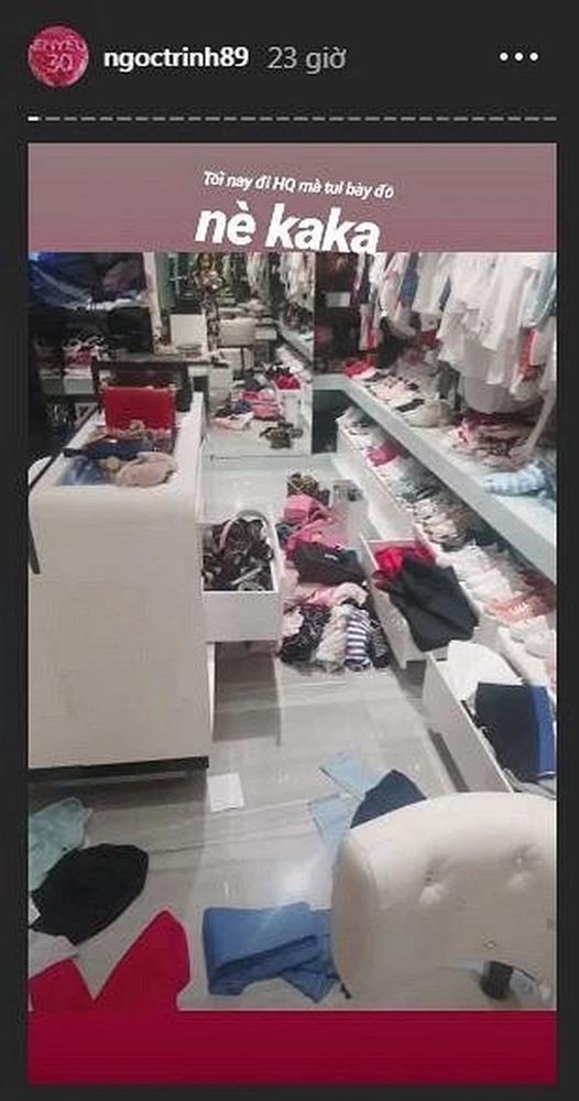 Giúp việc cho Ngọc Trinh không hề dễ thở: Dọn dẹp bãi chiến trường đồ hiệu phát ớn-6