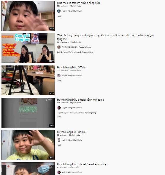 Xuất hiện loạt kênh Youtube giả mạo con trai bà Phương Hằng-5