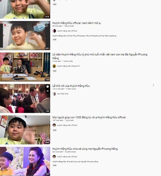 Xuất hiện loạt kênh Youtube giả mạo con trai bà Phương Hằng-6