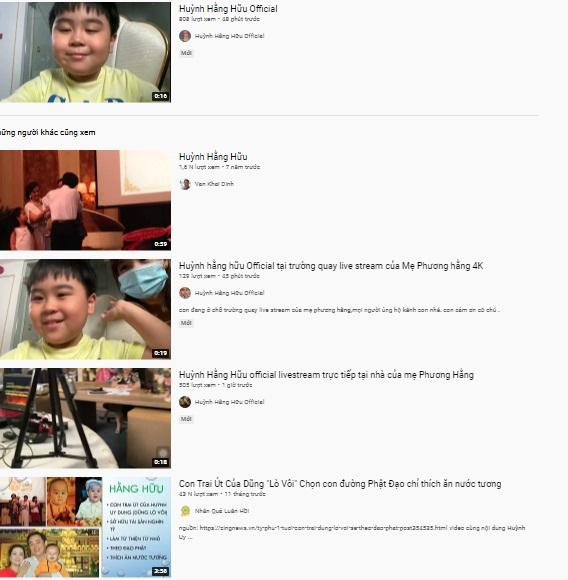 Xuất hiện loạt kênh Youtube giả mạo con trai bà Phương Hằng-7
