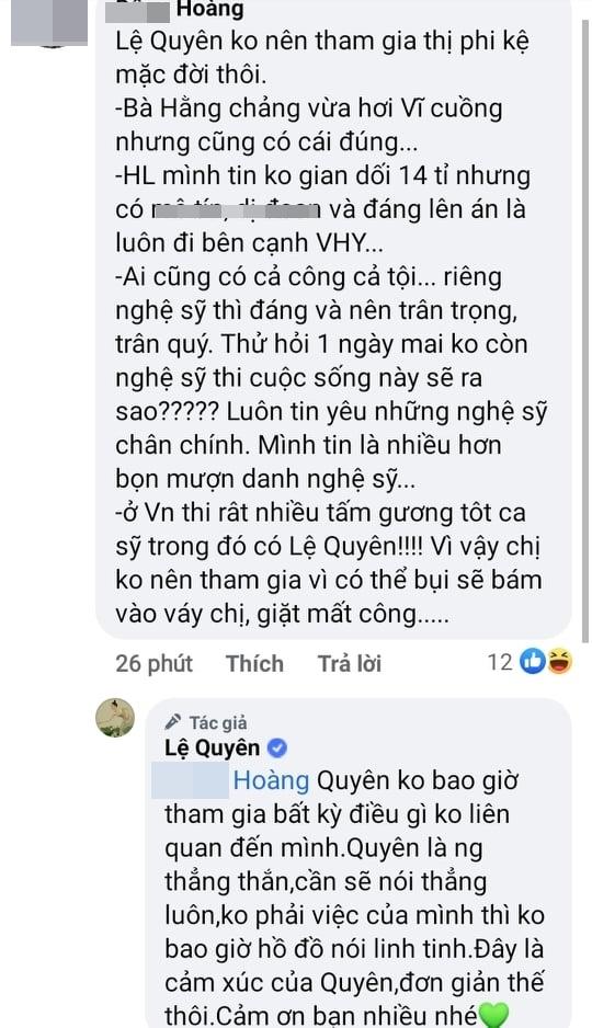 Nghi Lệ Quyên bênh Hoài Linh, dân mạng lập tức sờ gáy-3