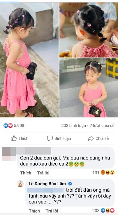 Lê Dương Bảo Lâm nổi đóa khi 2 con gái bị chê xấu đều-1