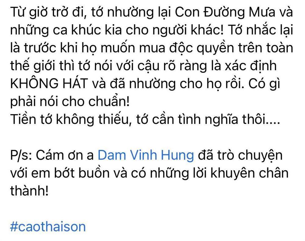Cao Thái Sơn chỉ trích Nguyễn Văn Chung sai quá sai, nhấn mạnh tiền không thiếu, chỉ cần tình-5