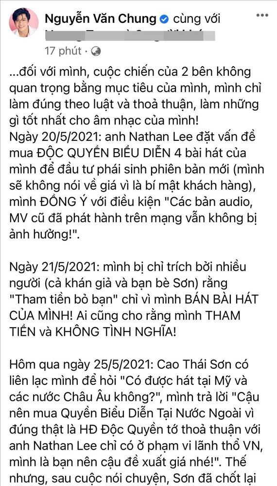 Cao Thái Sơn chỉ trích Nguyễn Văn Chung sai quá sai, nhấn mạnh tiền không thiếu, chỉ cần tình-2