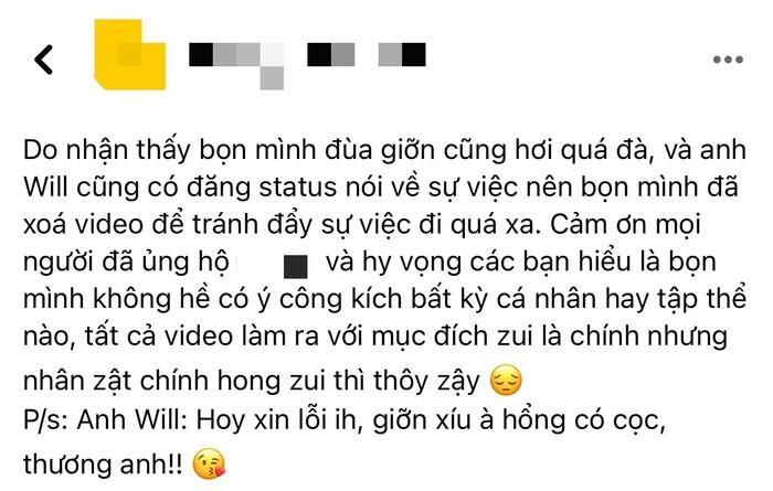 Bị đào lại quá khứ không hay, Will tức tốc yêu cầu đàn em xin lỗi-2