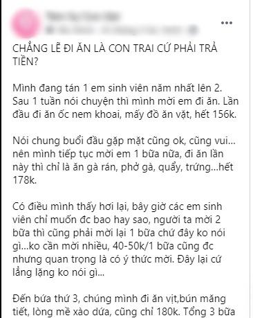 Bỏ 500k mời bạn gái mới quen đi ăn đã tố người ta đào mỏ và cái kết cho anh chàng ki bo-1