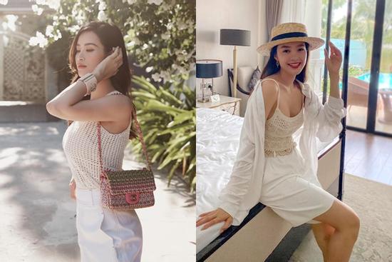 Bí kíp phối đồ len móc mát rượi ngày hè như Đông Nhi, Hà Tăng