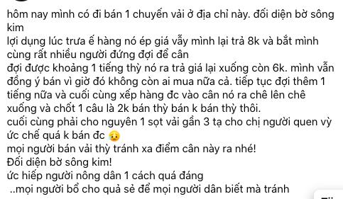 Người tung tin vải Bắc Giang bị ép giá 2k/cân: Bức xúc cá nhân nên đưa tin fake-1