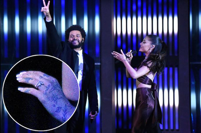 Ariana Grande lộ nhẫn cưới khi trình diễn Save Your Tears cùng The Weeknd-4
