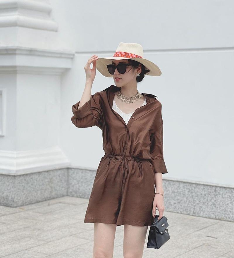 Street style đầu tuần: Sao Việt mê mệt sắc hồng cánh sen trendy-10