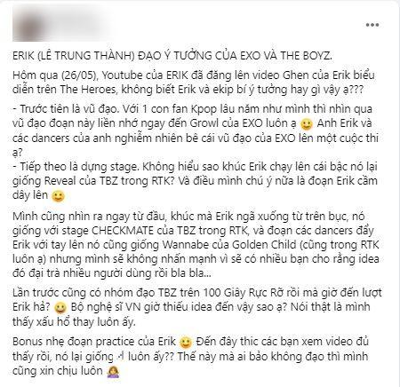 Erik bị tố đạo nhái EXO và The Boyz, netizen tiện nhắc phốt sao chép Jennie?-1