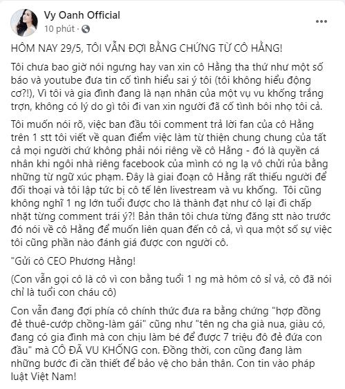 Vy Oanh nới thời gian để bà Phương Hằng chứng minh zĩ zãng zơ záy-3