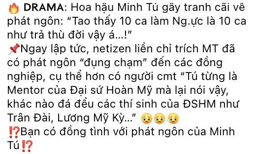 Minh Tú gây sốc với phát ngôn đá đểu loạt người đẹp nâng ngực-1