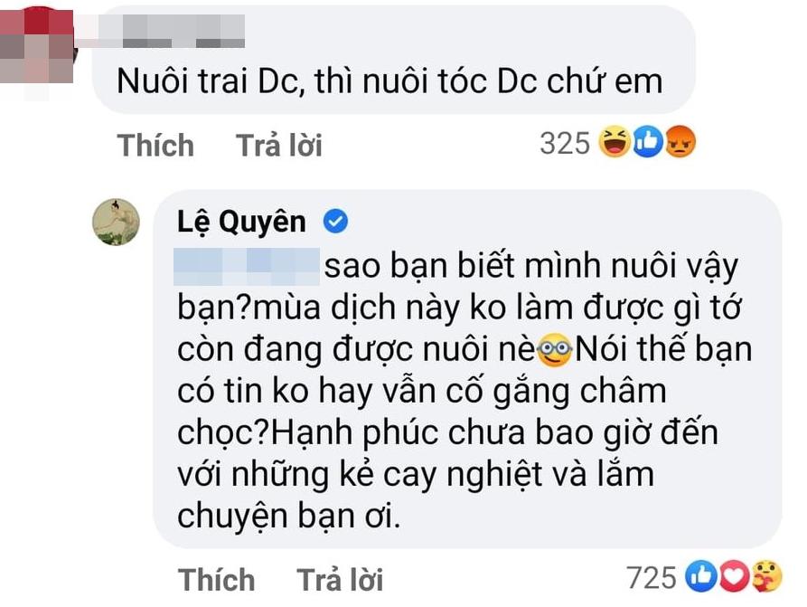 Lệ Quyên đáp trả gay gắt khi bị cười nhạo nuôi trai-4