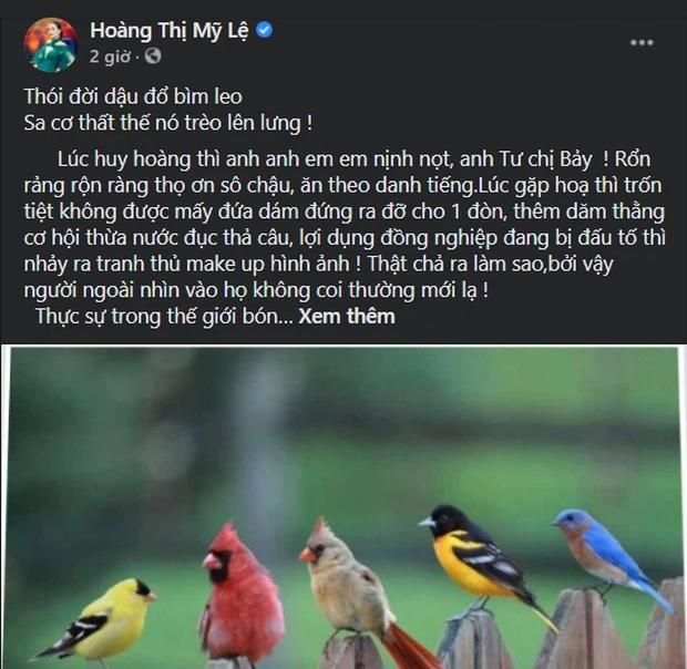 Mỹ Lệ bức xúc thái độ im lặng của giới nghệ sĩ: Lúc huy hoàng nịnh hót, lúc gặp hoạ trốn tiệt-1