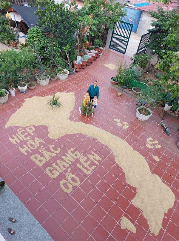 Quá đẹp: Bản đồ Việt Nam làm bằng thóc cổ vũ chống dịch Covid-19-3