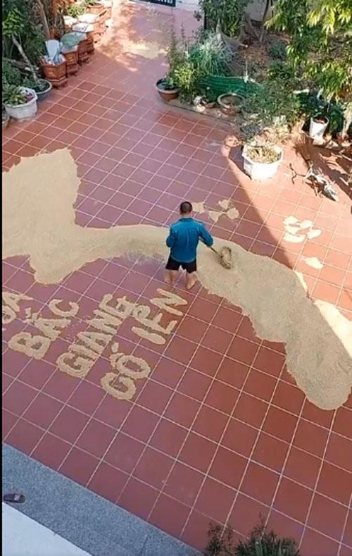 Quá đẹp: Bản đồ Việt Nam làm bằng thóc cổ vũ chống dịch Covid-19-2