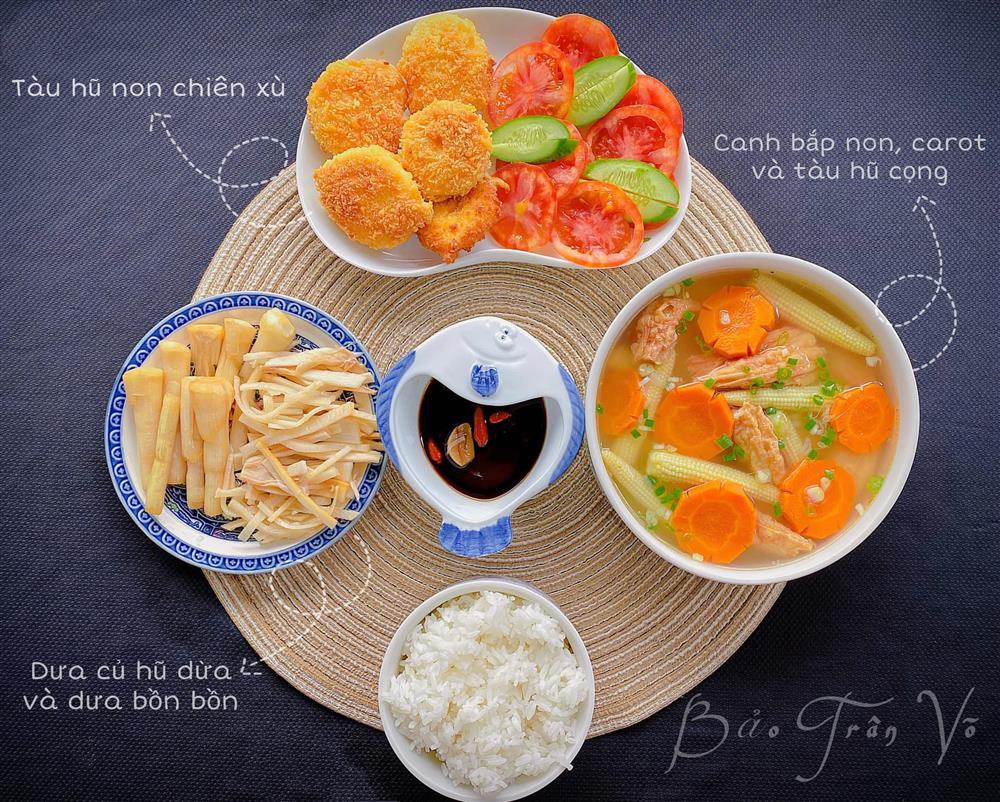 9x xinh đẹp khoe mâm cơm không cần thịt cá mà vẫn làm nhiều chị em say mê-2