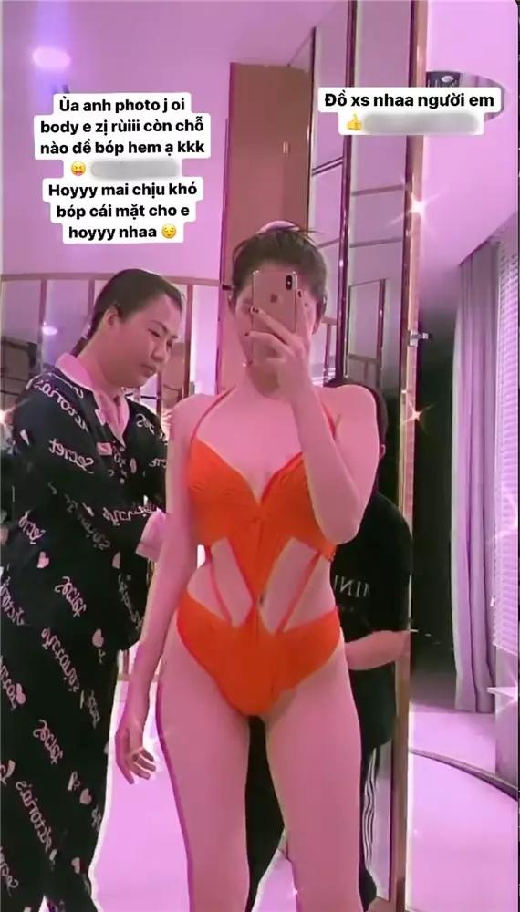 Quá tự tin vào vóc dáng, Ngọc Trinh lộ lằn mỡ lưng và mỡ nách thâm xì-1