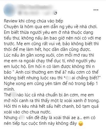 Ngày ra mắt, tin tưởng bạn gái, thanh niên hí hửng nhờ luộc rau và cái kết ngã ngửa-1